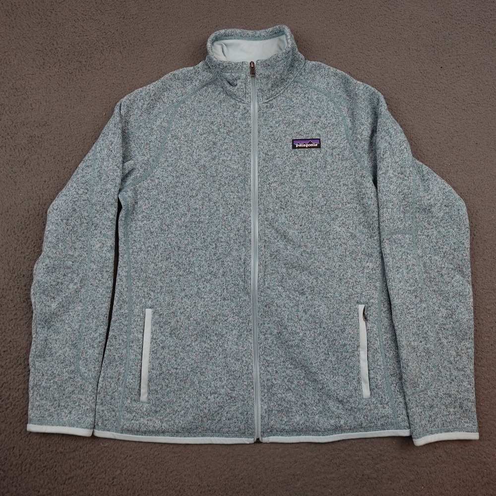 Patagonia Better Sweater Jacket Womens Medium Blue Full Zip Knit Fleece